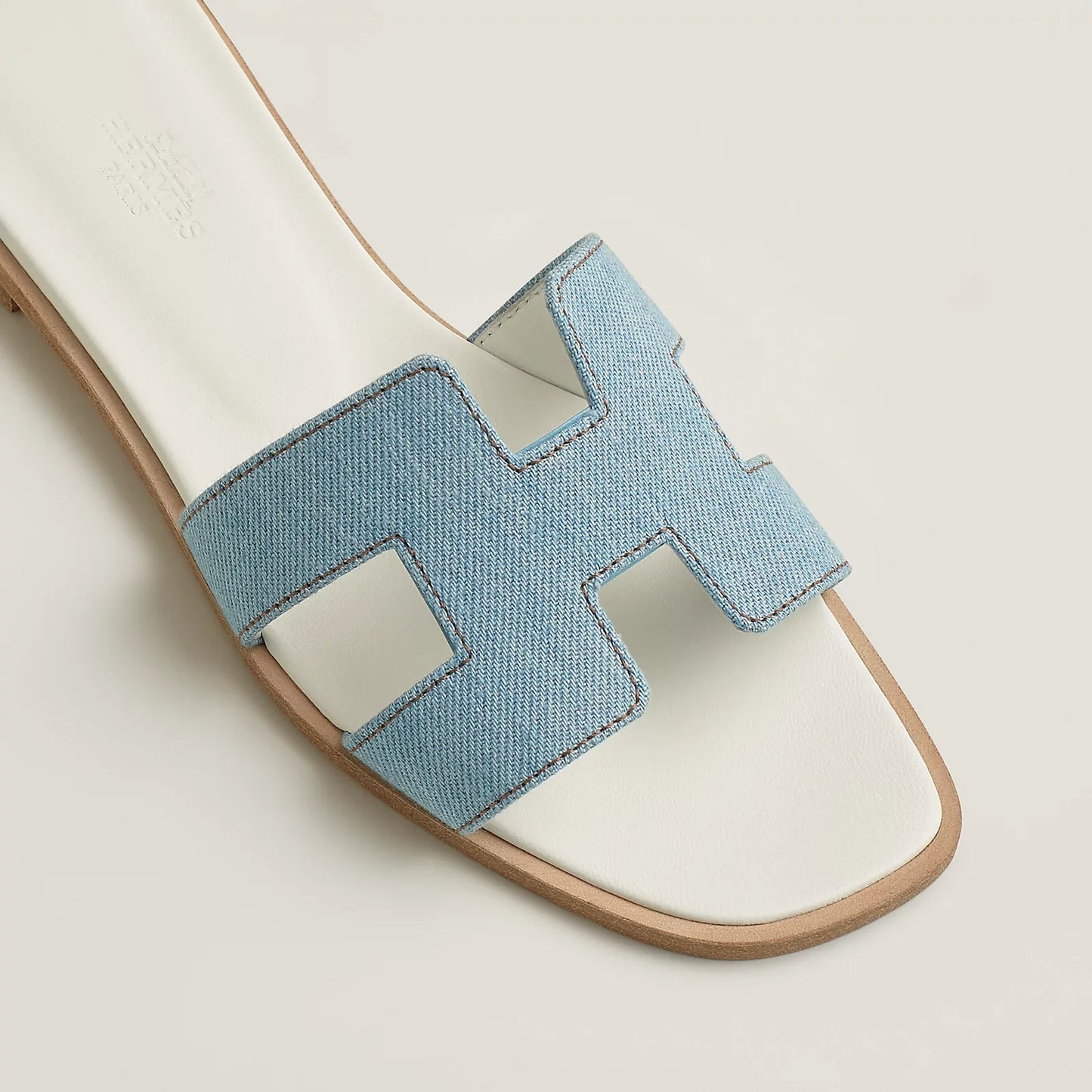 Hermès Oran Sandals - Bleu Clair