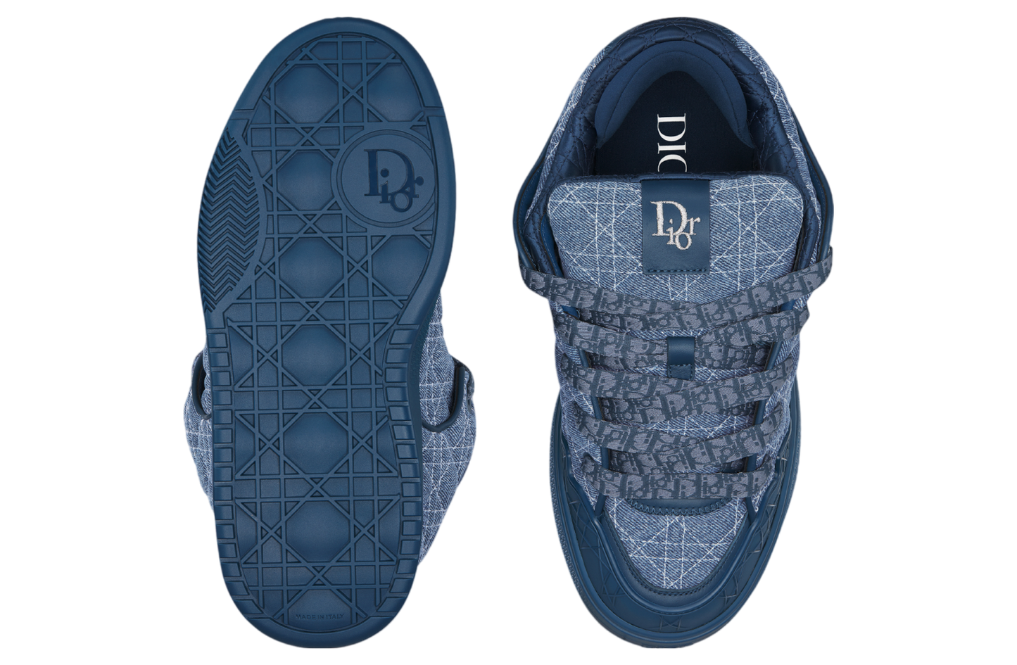 Dior B9s Skater Blue Kumo Cannage Denim