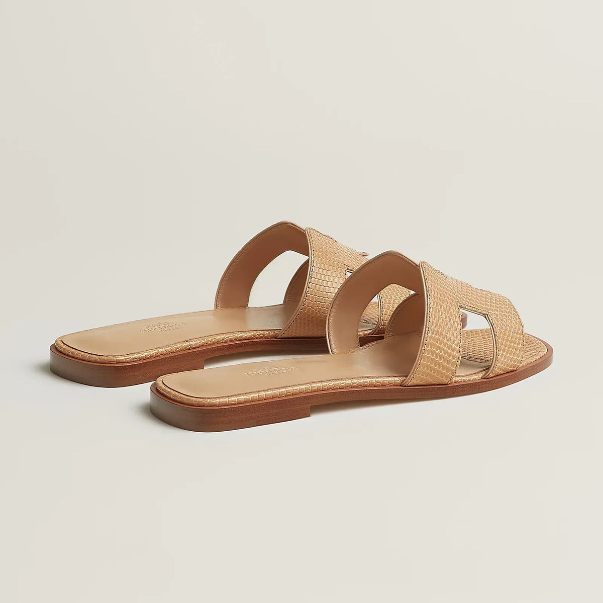 Hermès Oran Sandals - Beige Natura