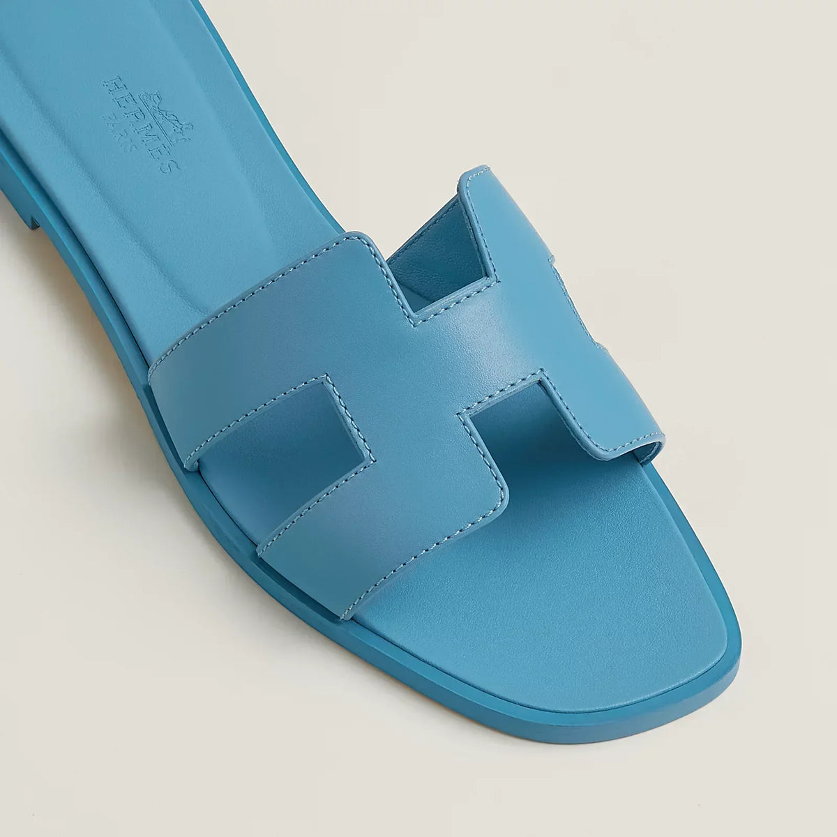 Hermès Oran Sandals - Bleu Cameo