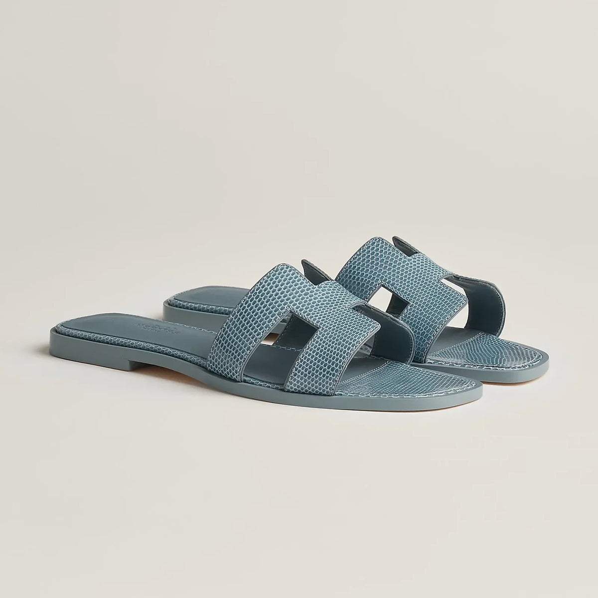 Hermès Oran Sandals - Gris Antarctique