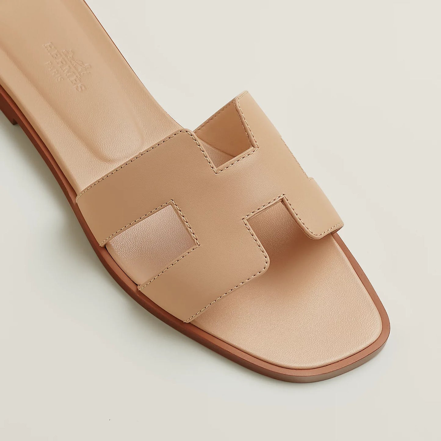 Hermès Oran Sandals - Beige Natura