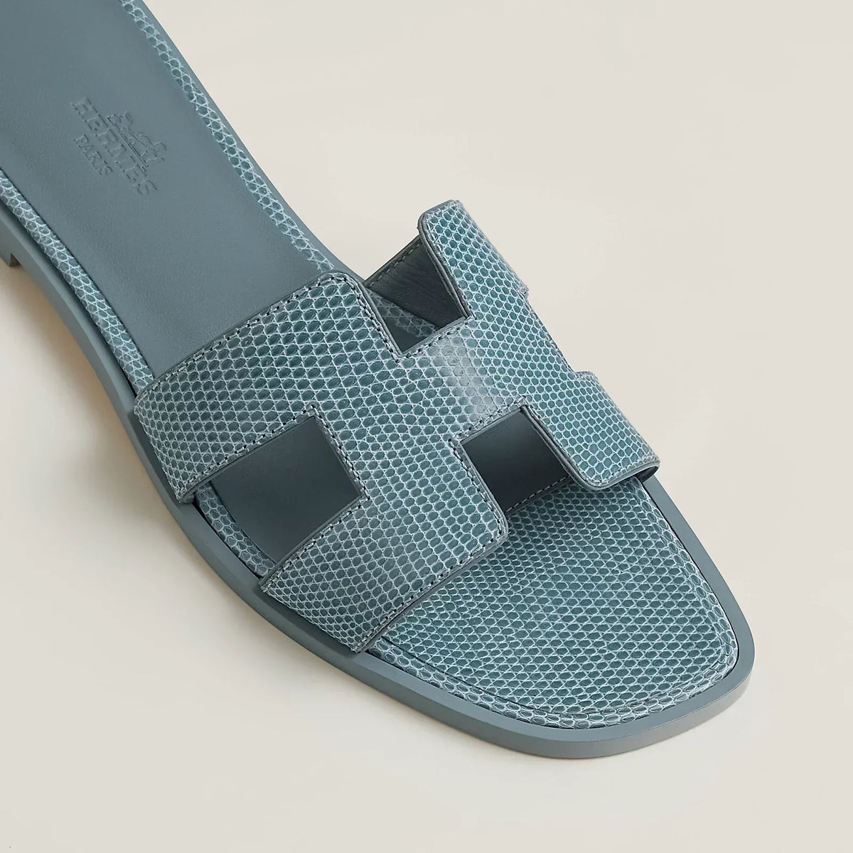Hermès Oran Sandals - Gris Antarctique