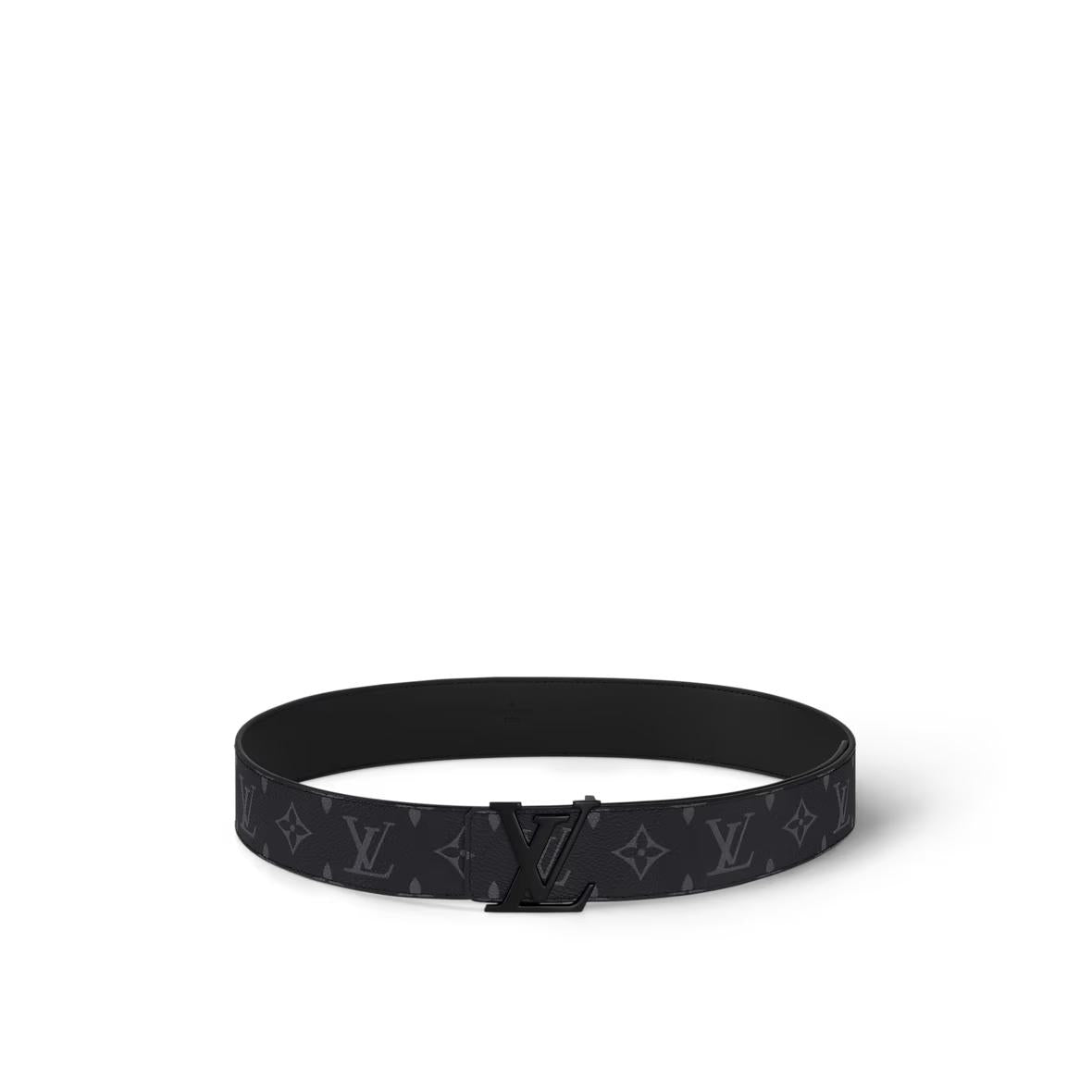 Louis Vuitton LV Initiales 40mm Matte Black Belt
