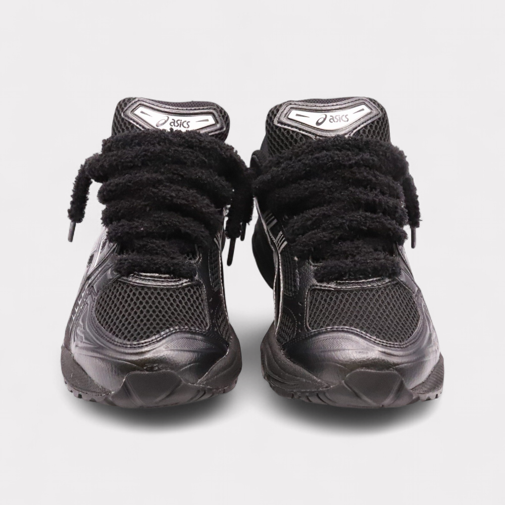Asics Gel-Kayano 14 Black Pure Silver - Fluffy Laces Black
