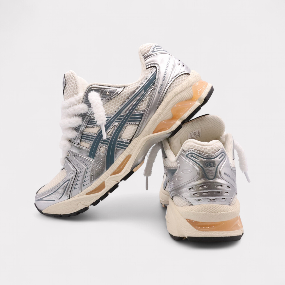 Asics Gel-Kayano 14 Cream Ironclad - Fluffy Laces White