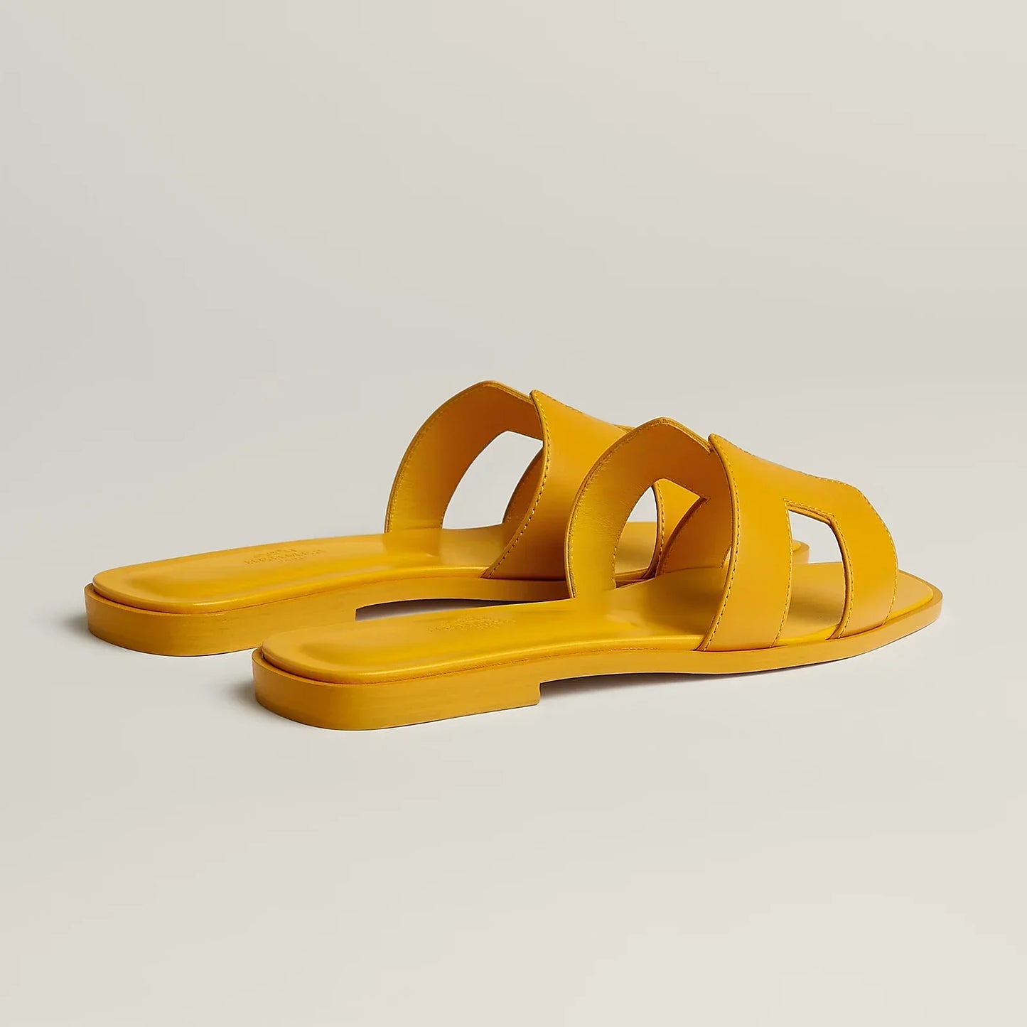 Hermès Oran Sandals - Jaune Topaze