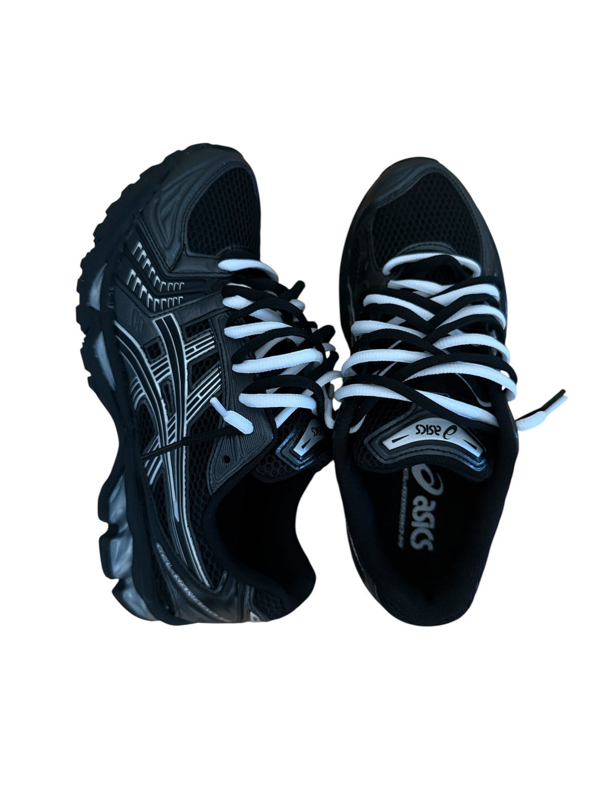 Asics Gel Kayano 14 'Black Pure Silver' - Double Laces