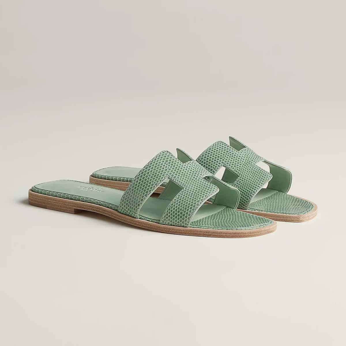 Hermès Oran Sandals - Vert Jade