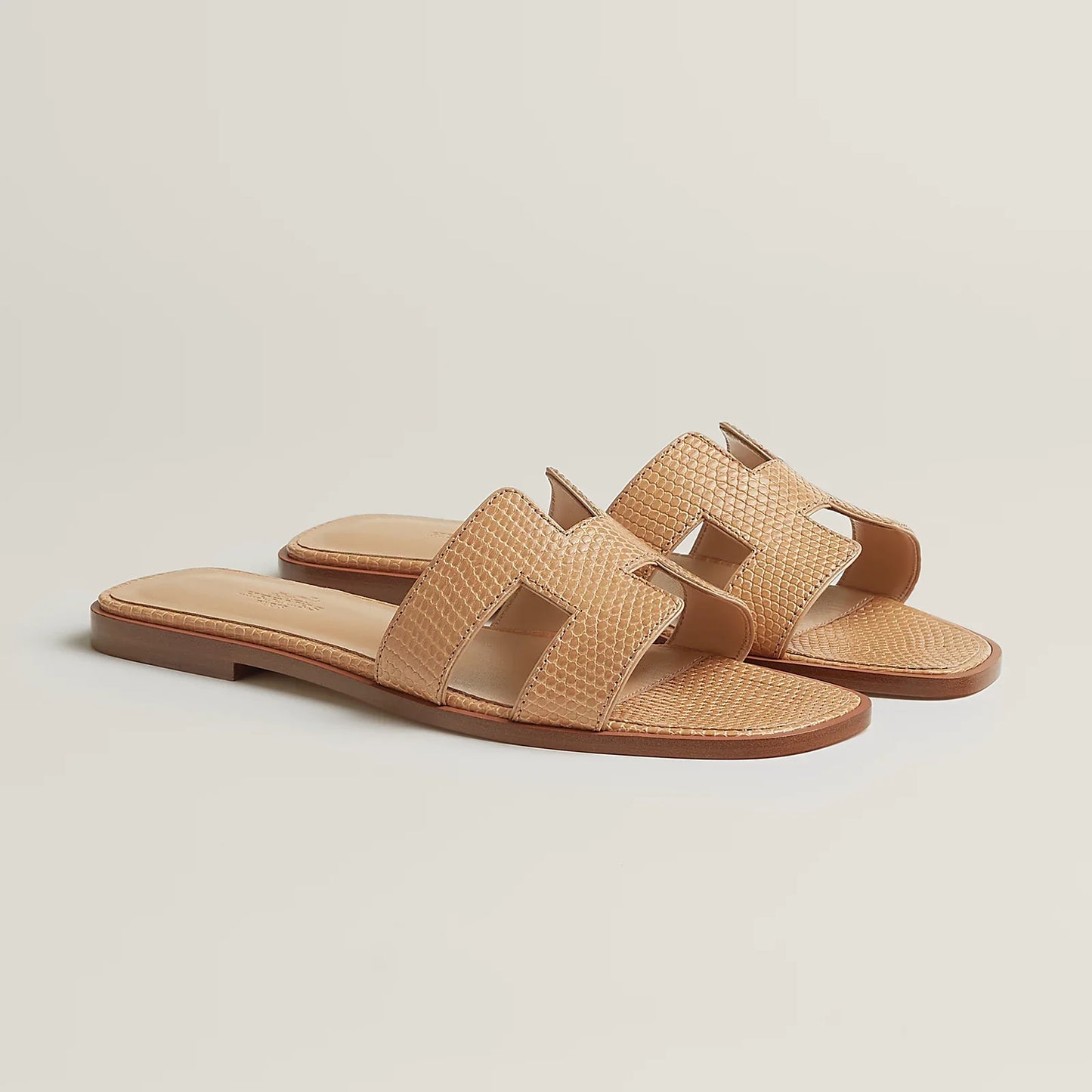 Hermès Oran Sandals - Beige Natura