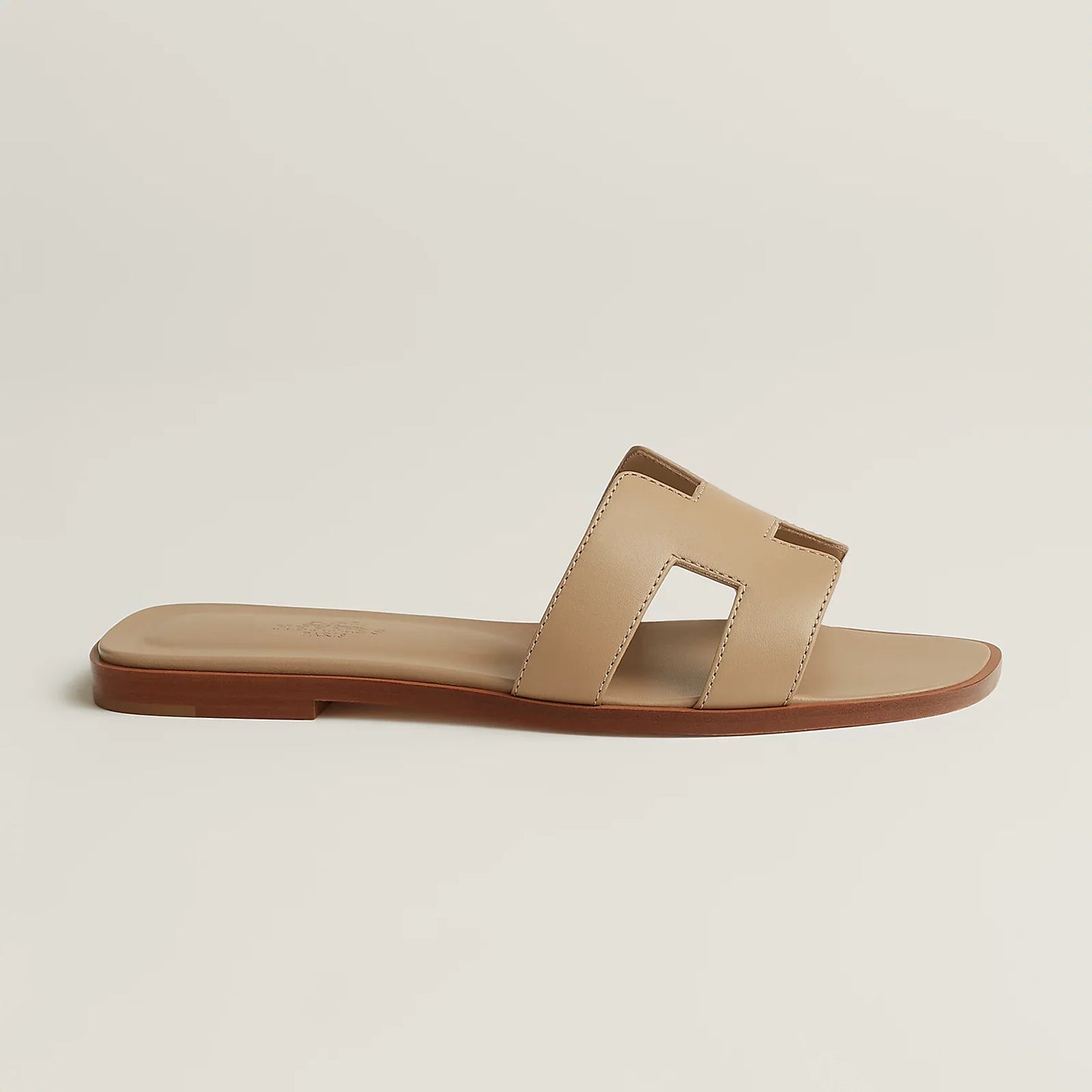 Hermès Oran Sandals - Beige Lin