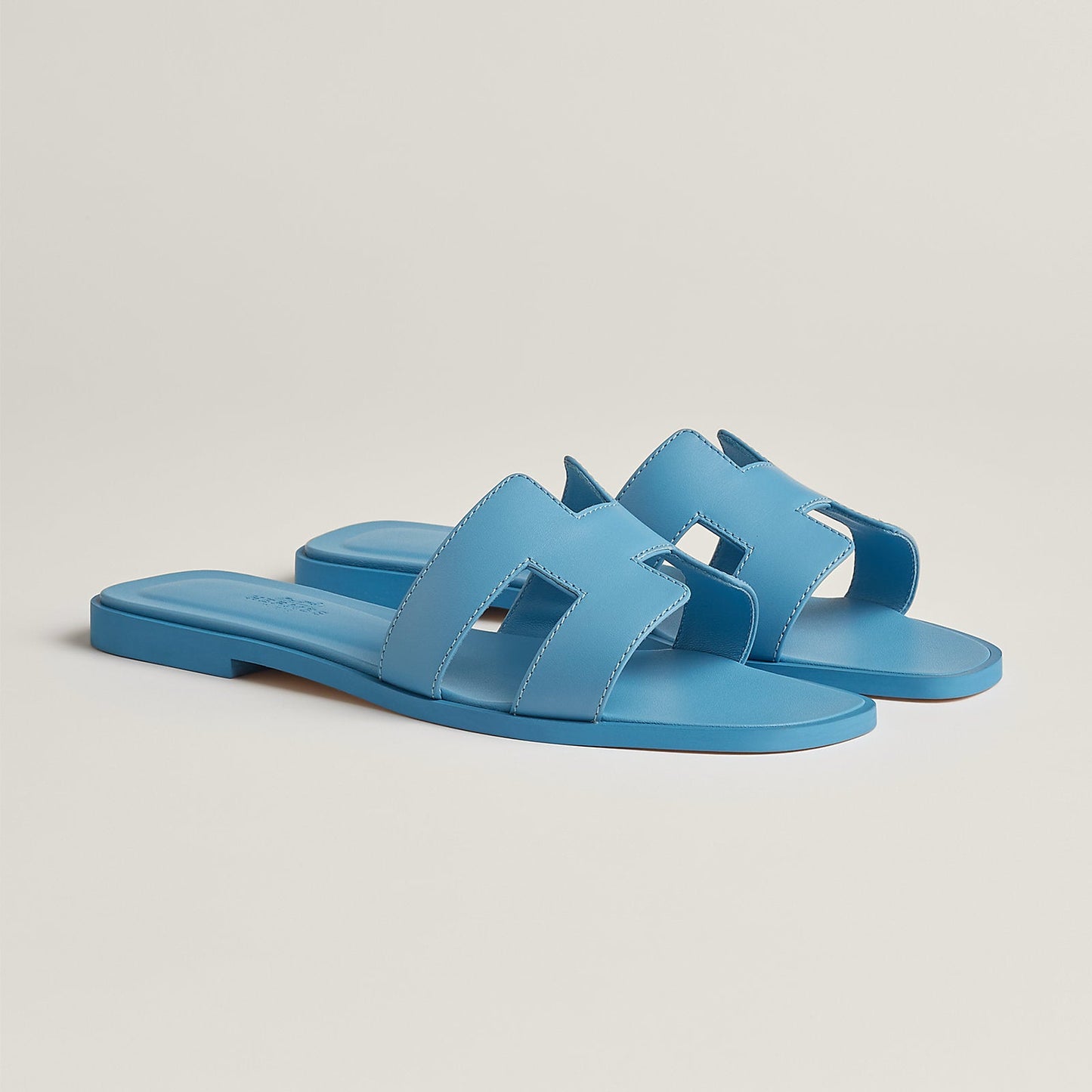 Hermès Oran Sandals - Bleu Cameo