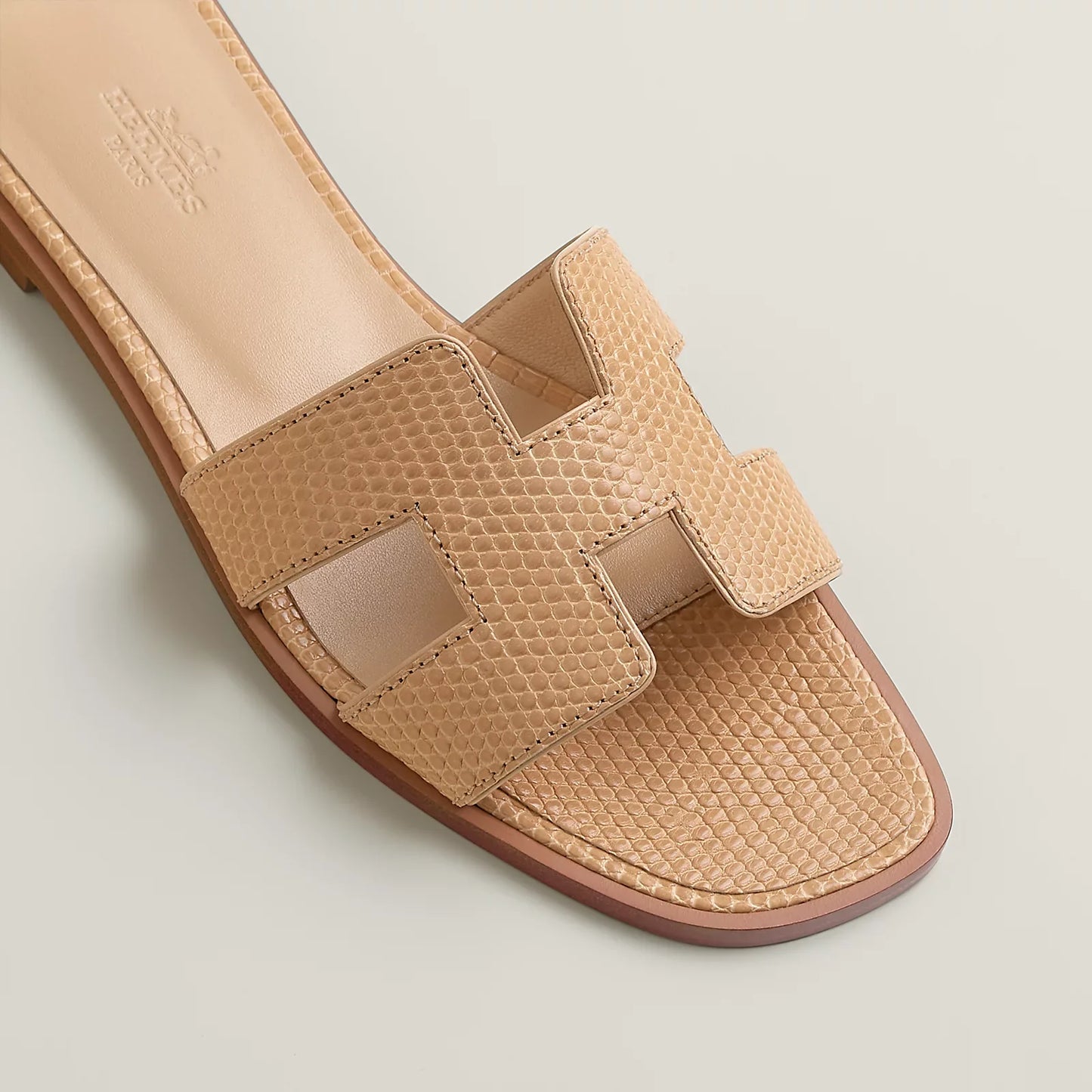 Hermès Oran Sandals - Beige Natura