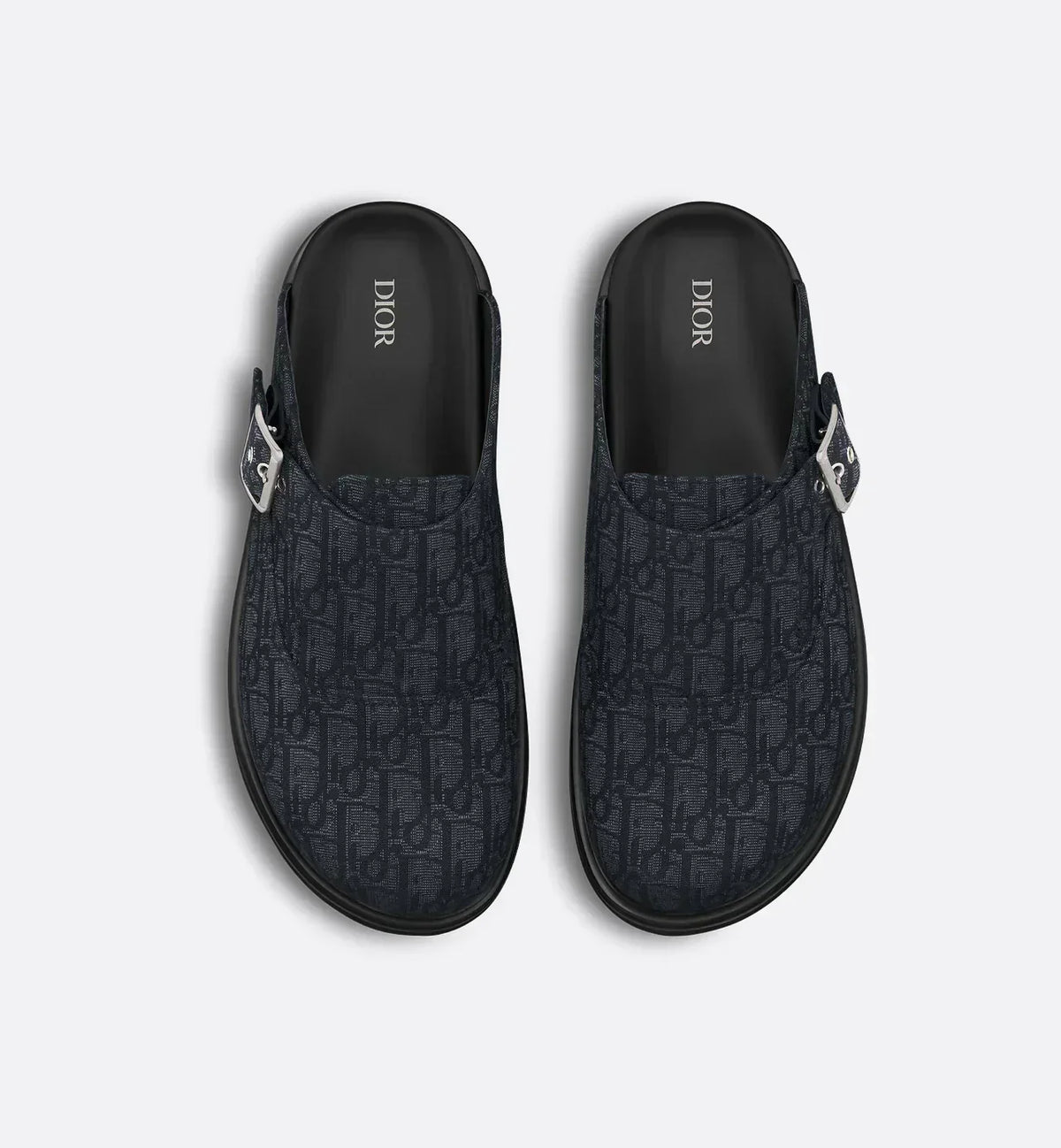 Dior Aqua Mule Black Dior Oblique Jacquard