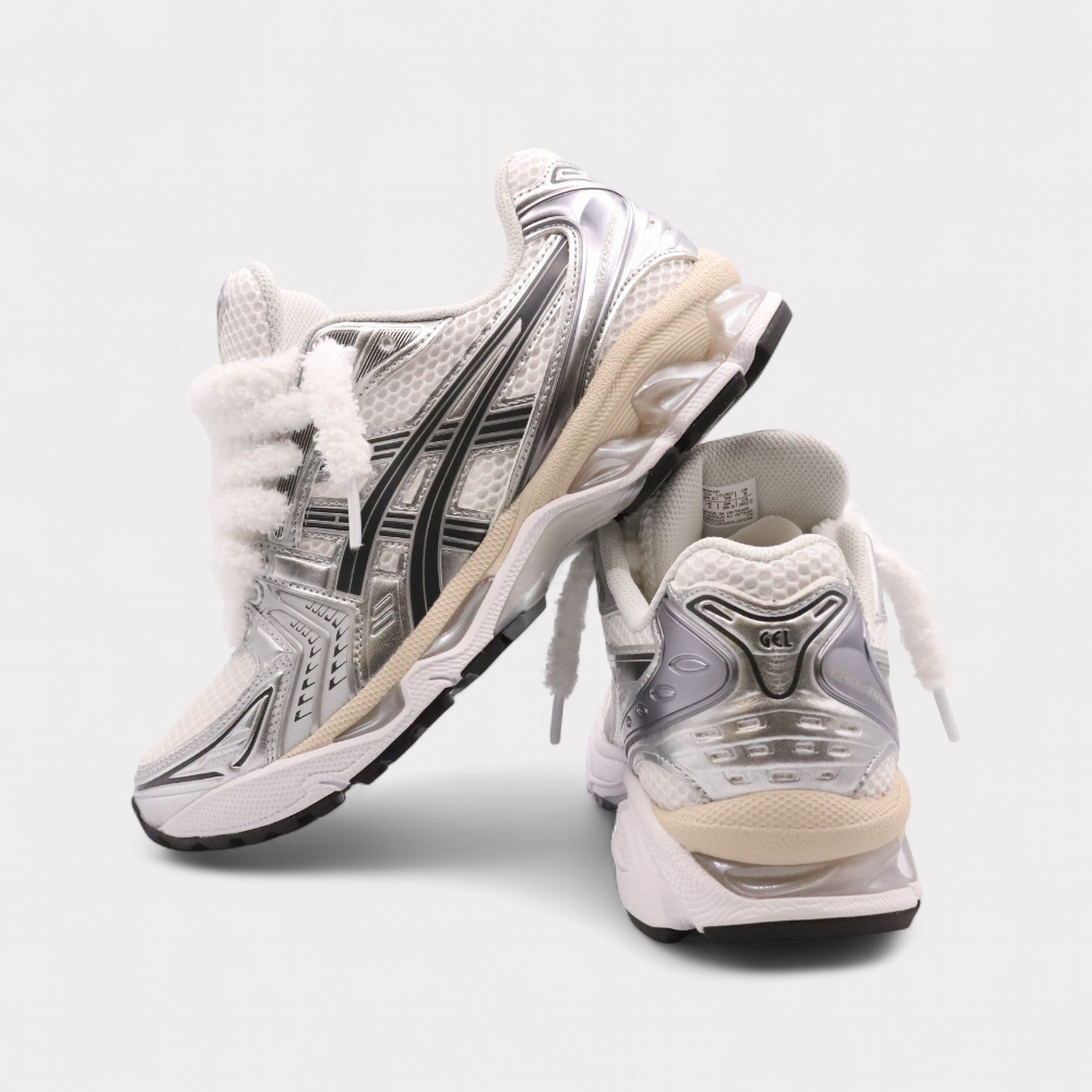 Asics Gel-Kayano 14 Graphite Grey - Fluffy Laces White