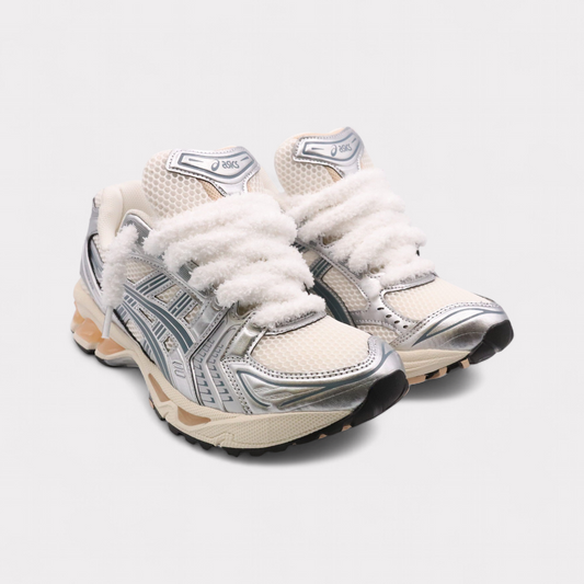 Asics Gel-Kayano 14 Cream Ironclad - Fluffy Laces White
