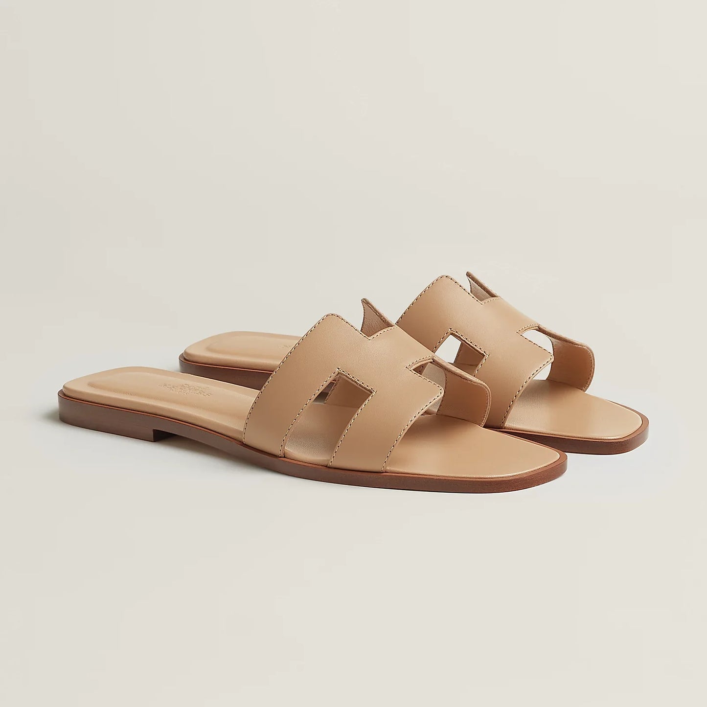 Hermès Oran Sandals - Beige Natura