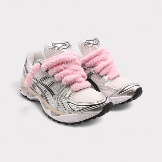 Asics Gel-Kayano 14 Graphite Grey - Fluffy Laces Pink