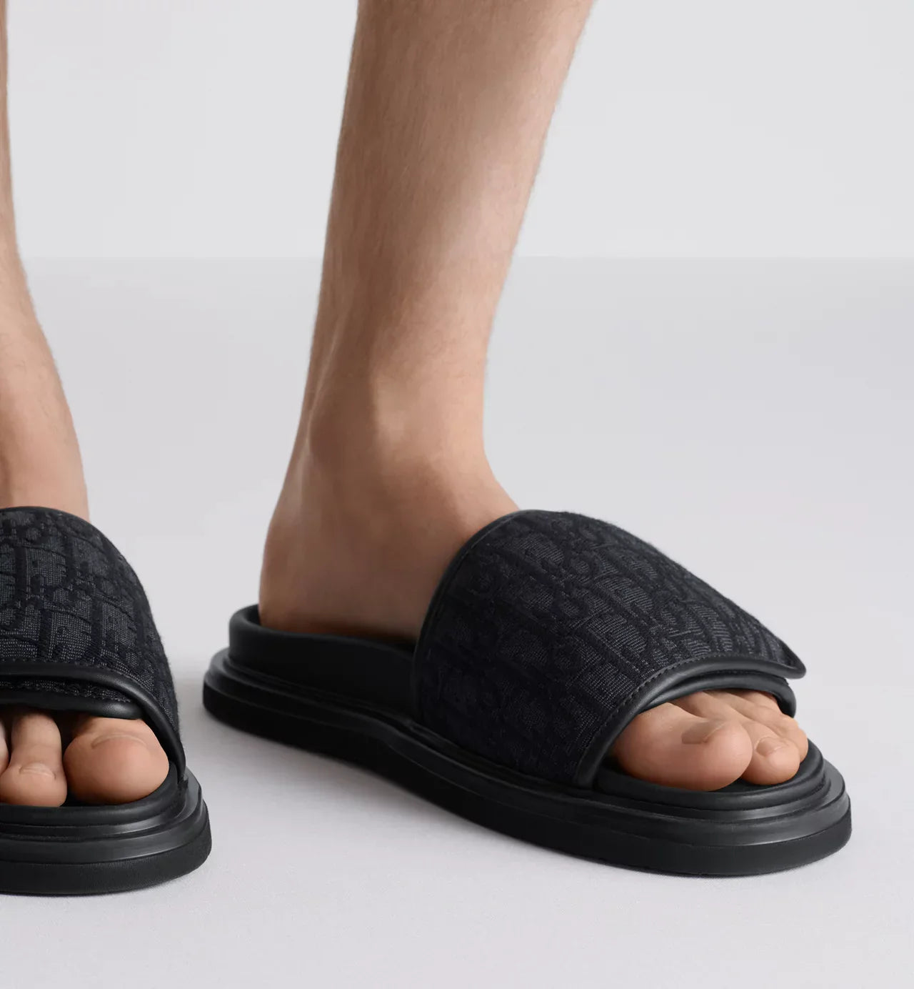 Dior Aqua Sandal Black Dior Oblique Jacquard