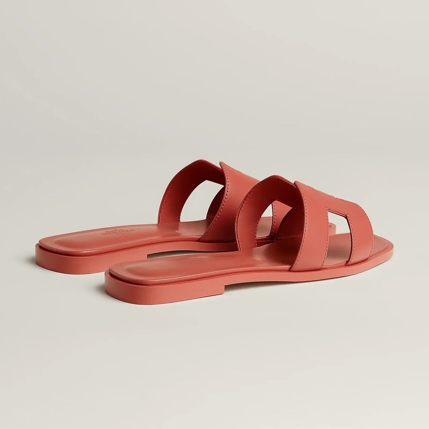 Hermès Oran Sandals - Rouge Tomette