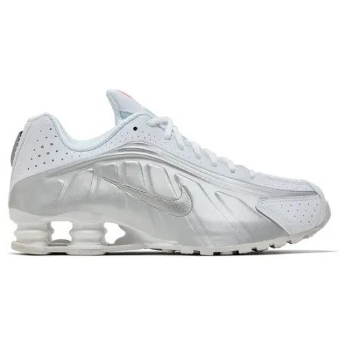 Nike Shox R4 'White Metallic Silver' 2024