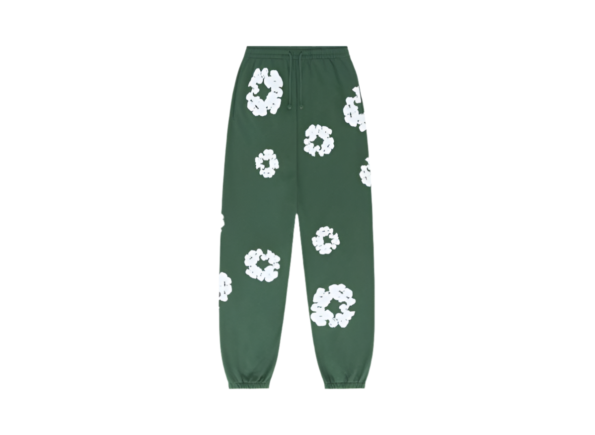 DENIM TEARS The Cotton Wreath Sweat Pants ‘Green’