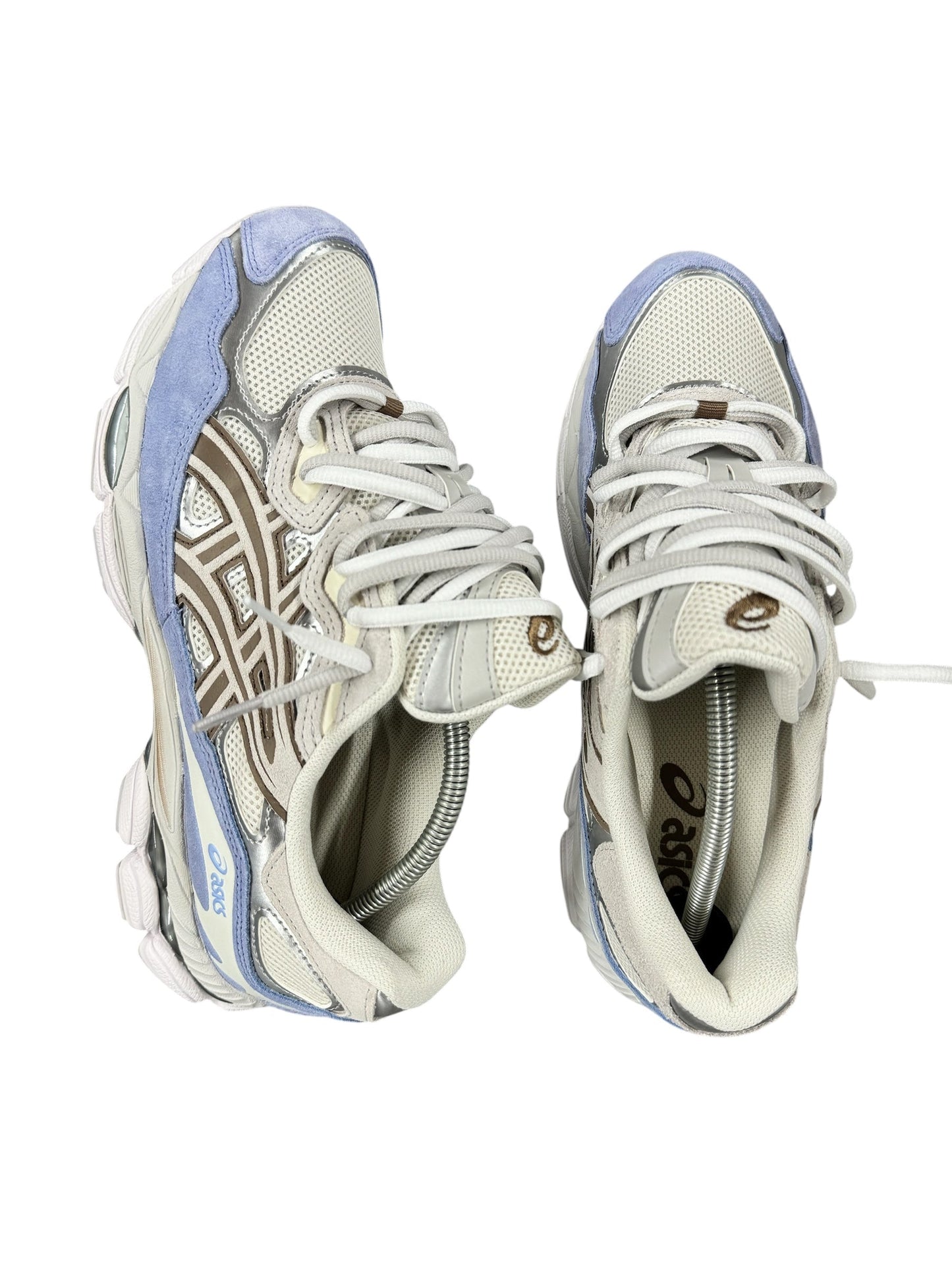 Asics Gel NYC 'Cream Periwinkle Blue' - Double Laces