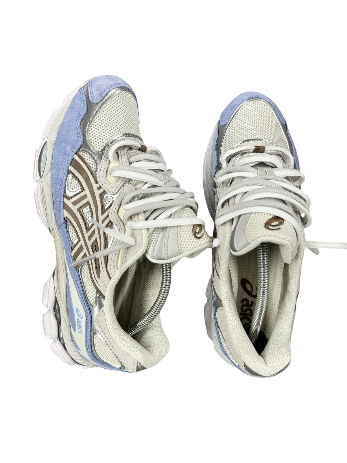 Asics Gel NYC 'Cream Periwinkle Blue' - Double Laces