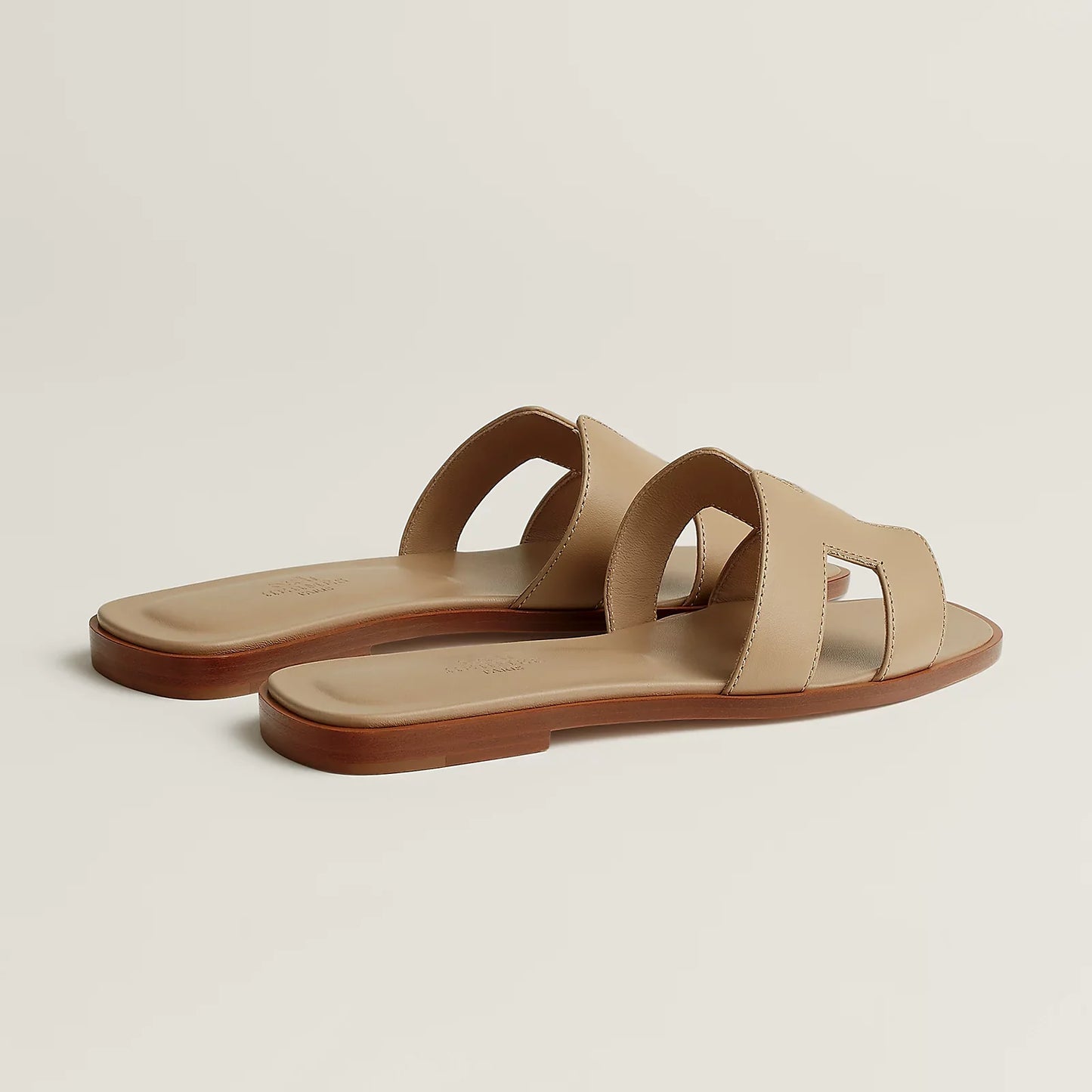Hermès Oran Sandals - Beige Lin