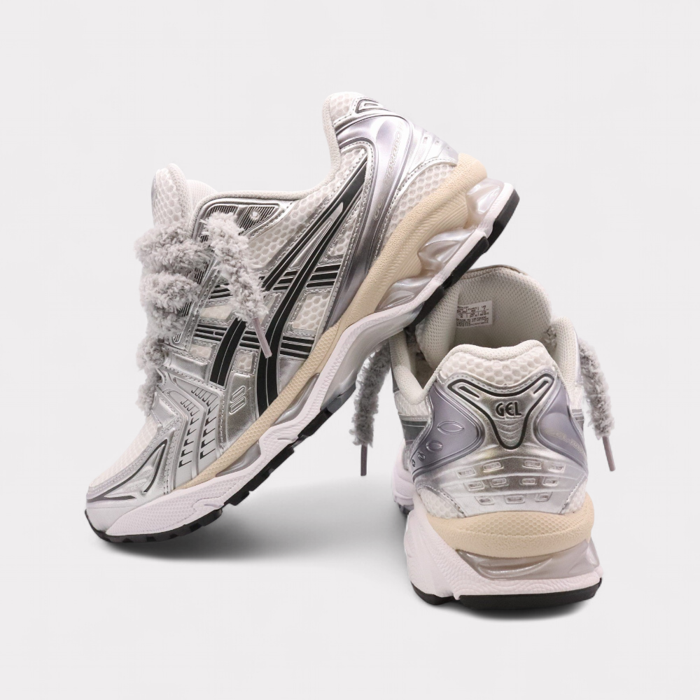 Asics Gel-Kayano 14 Graphite Grey - Fluffy Laces Grey