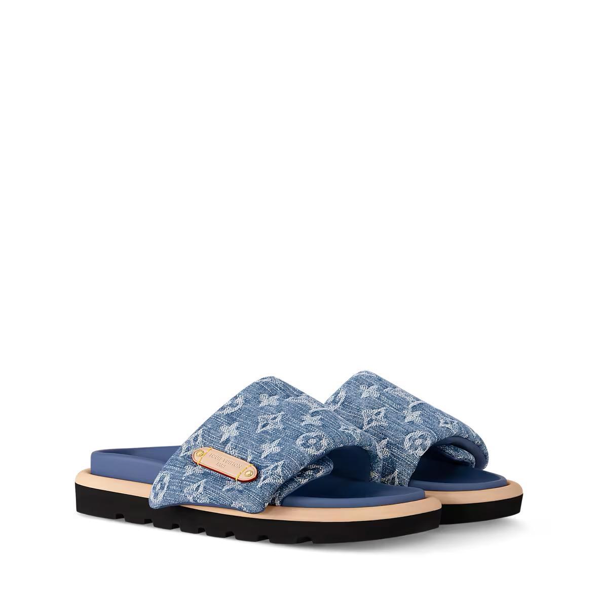 Louis Vuitton - Pool Pillow Flat Comfort Mule - Blue