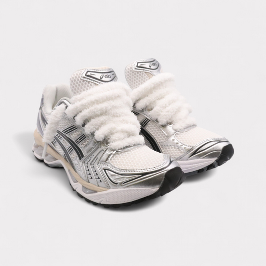 Asics Gel-Kayano 14 Graphite Grey - Fluffy Laces White