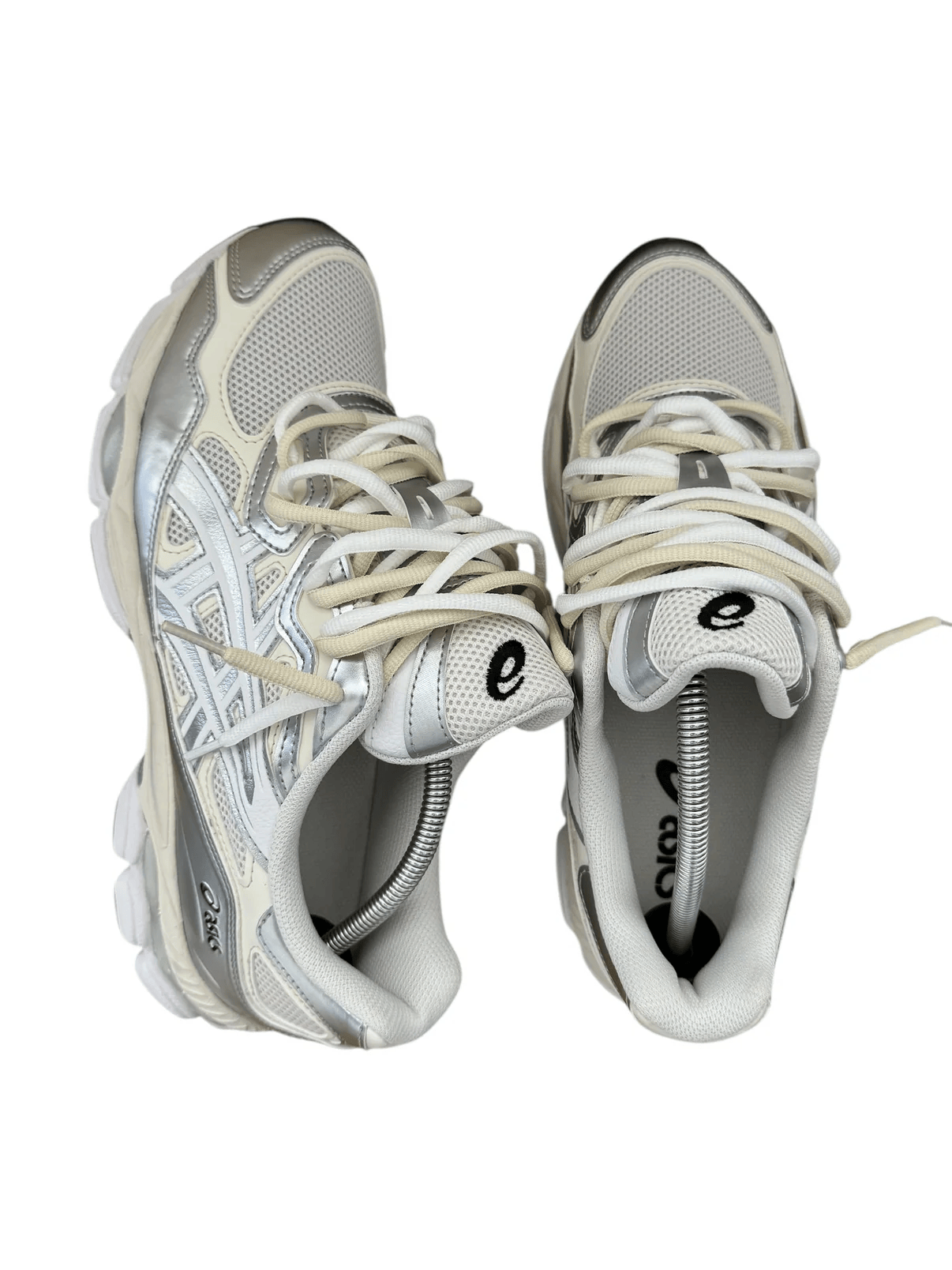 Asics Gel NYC 'Cream Pure Silver' - Double Laces
