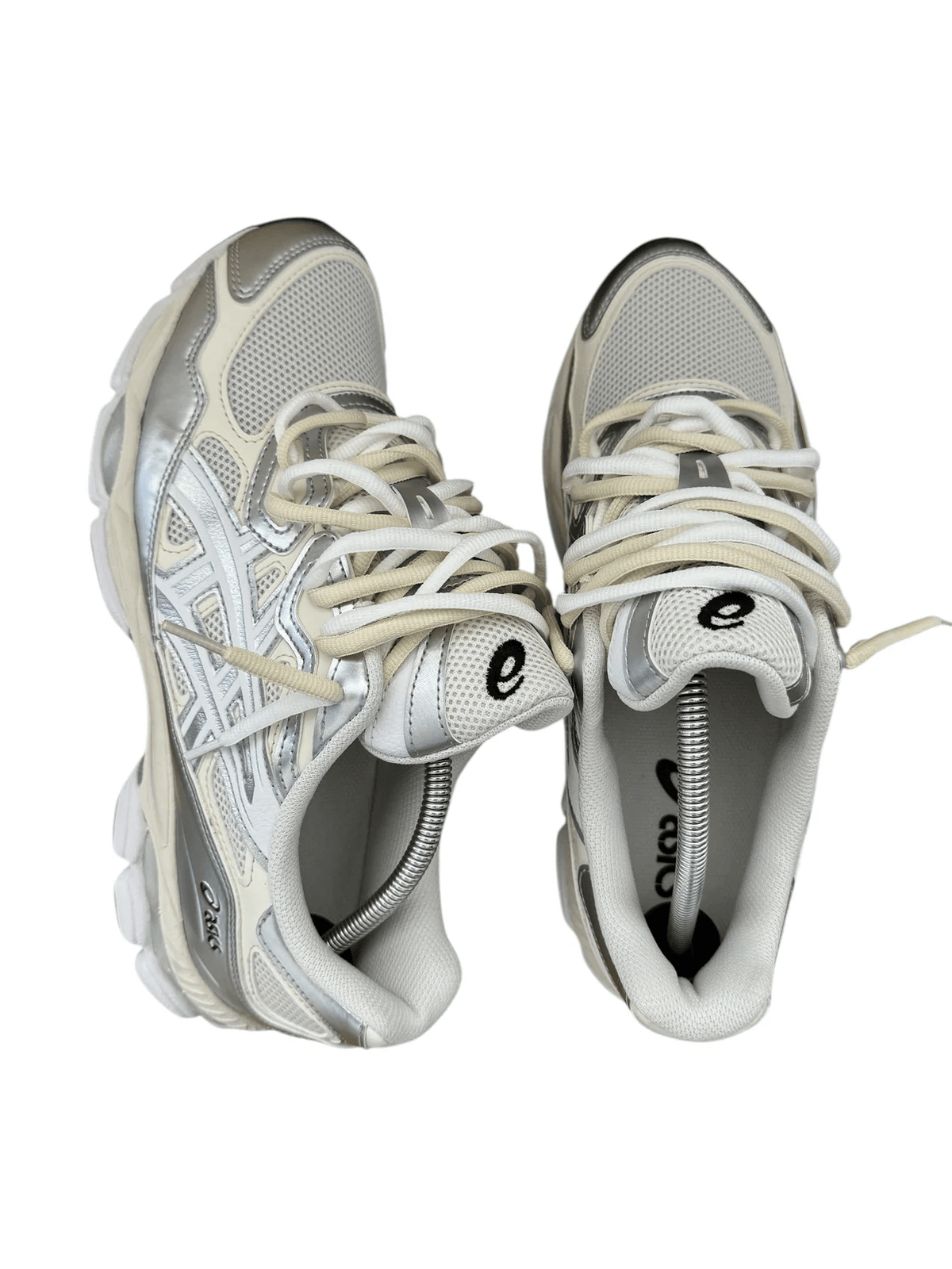 Asics Gel NYC 'Cream Pure Silver' - Double Laces
