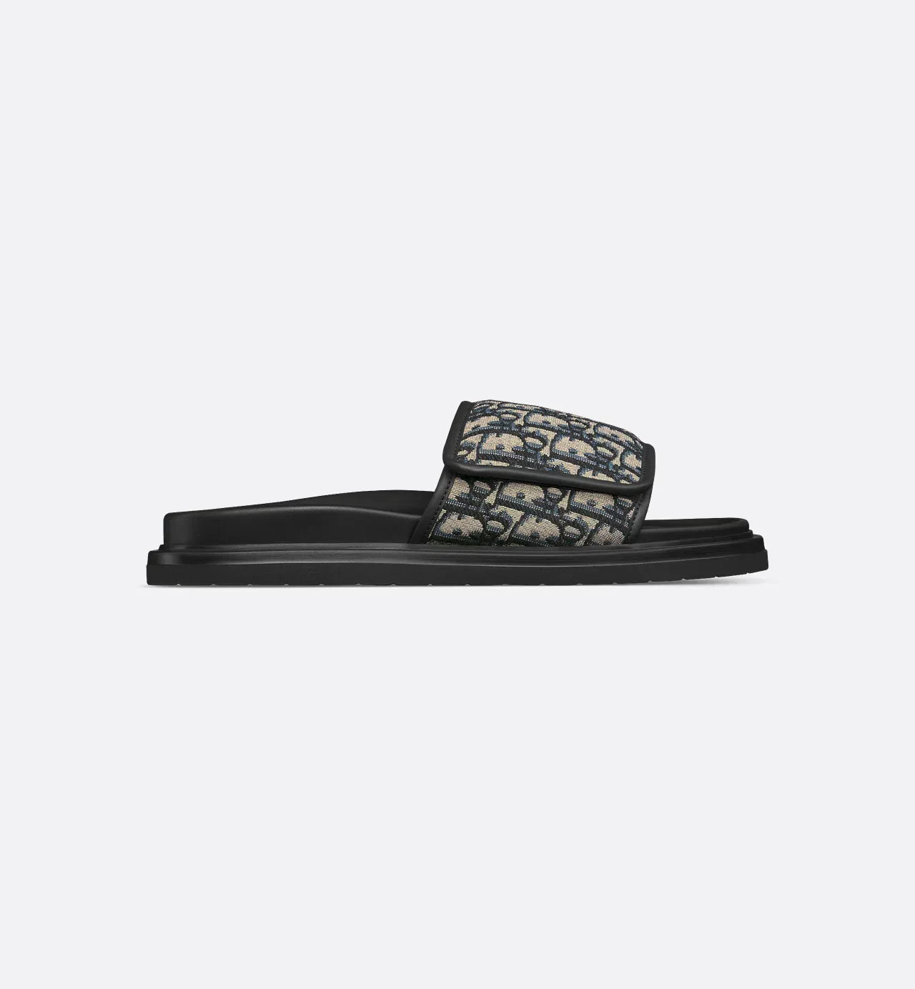 Dior Aqua Sandal Beige and Black Dior Oblique Jacquard