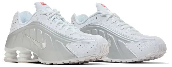 Nike Shox R4 'White Metallic Silver' 2024