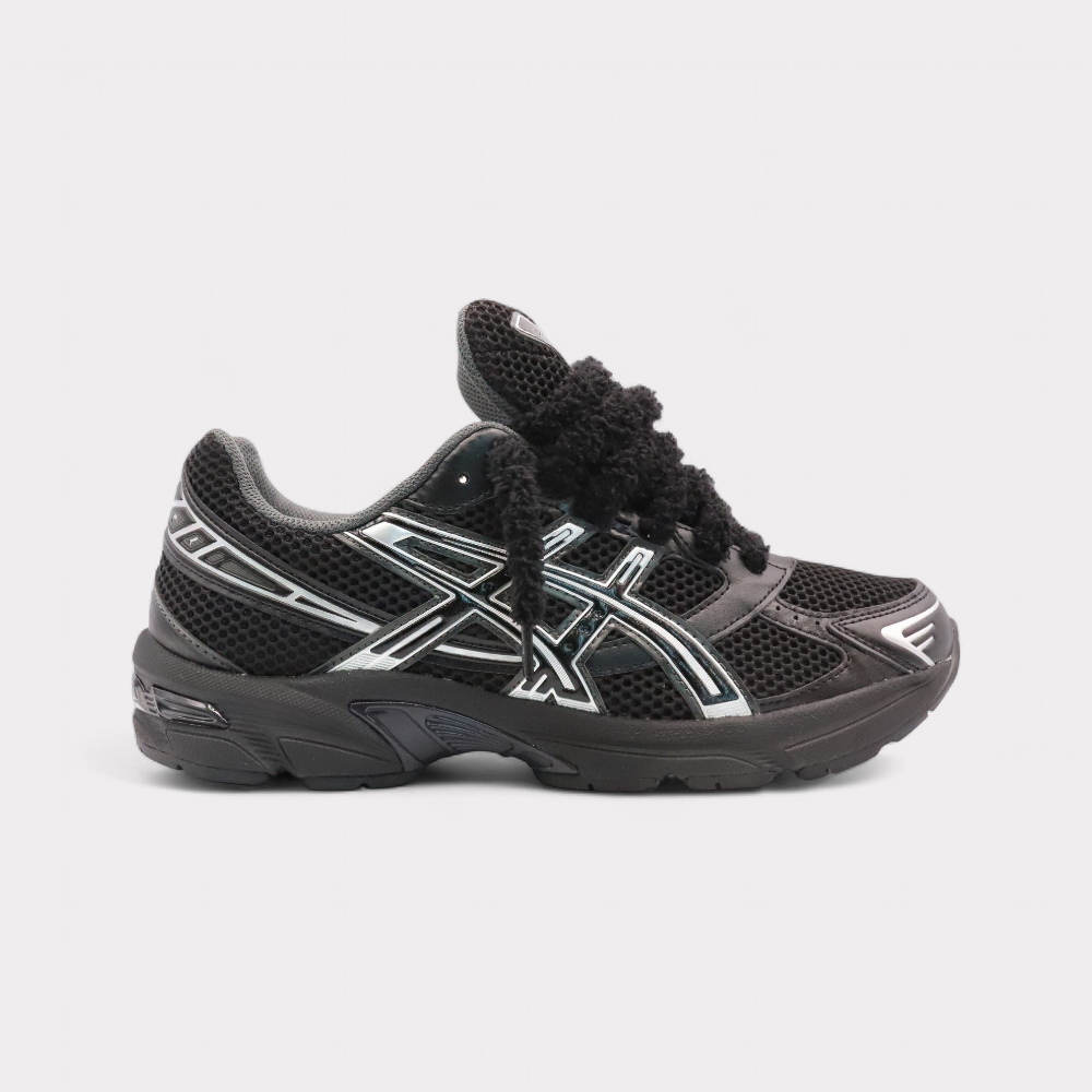 Asics Gel-1130 Black Pure Silver - Fluffy Laces Black