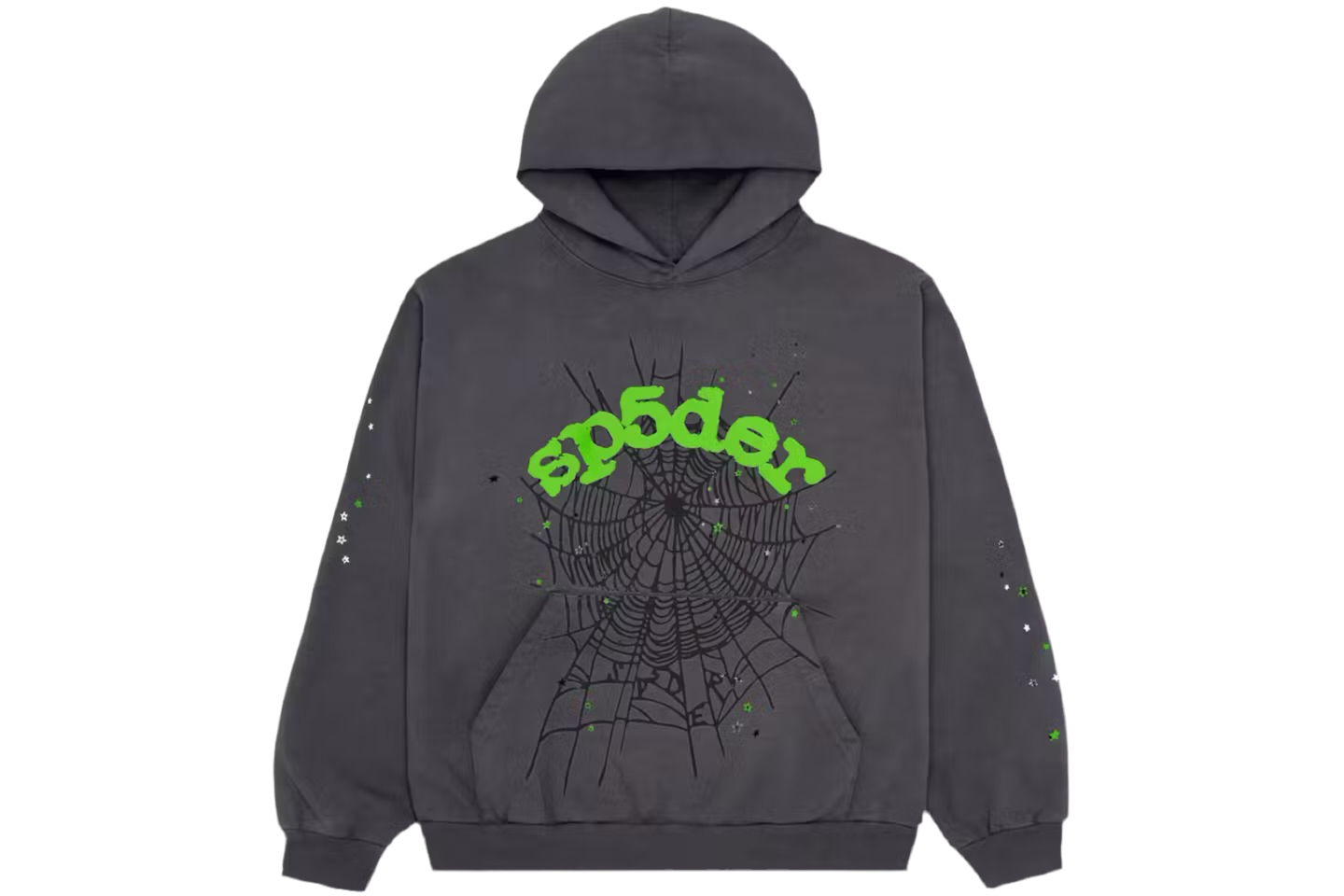 Sp5der Wait Web Hoodie ‘Slate Grey’