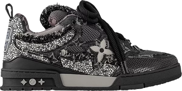 Louis Vuitton Skate Sneaker 'Black Swarovski Monogram'