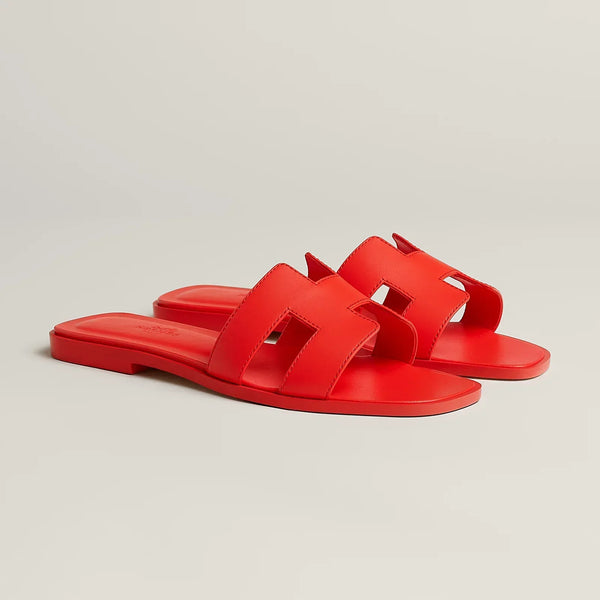Hermès Oran Sandals - Rouge Grenadine