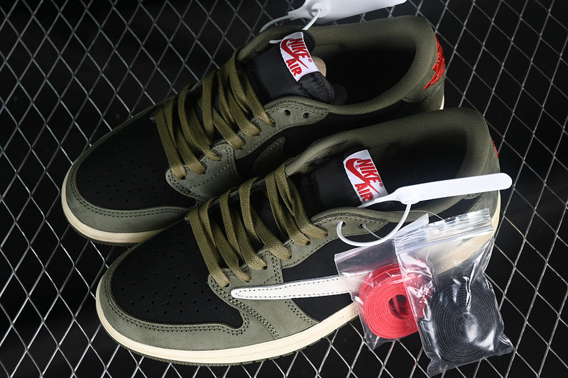 Travis Scott x Air Jordan 1 Low OG SP 'Black Olive'