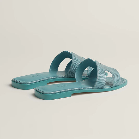 Hermès Oran Sandals - Bleu Minéral