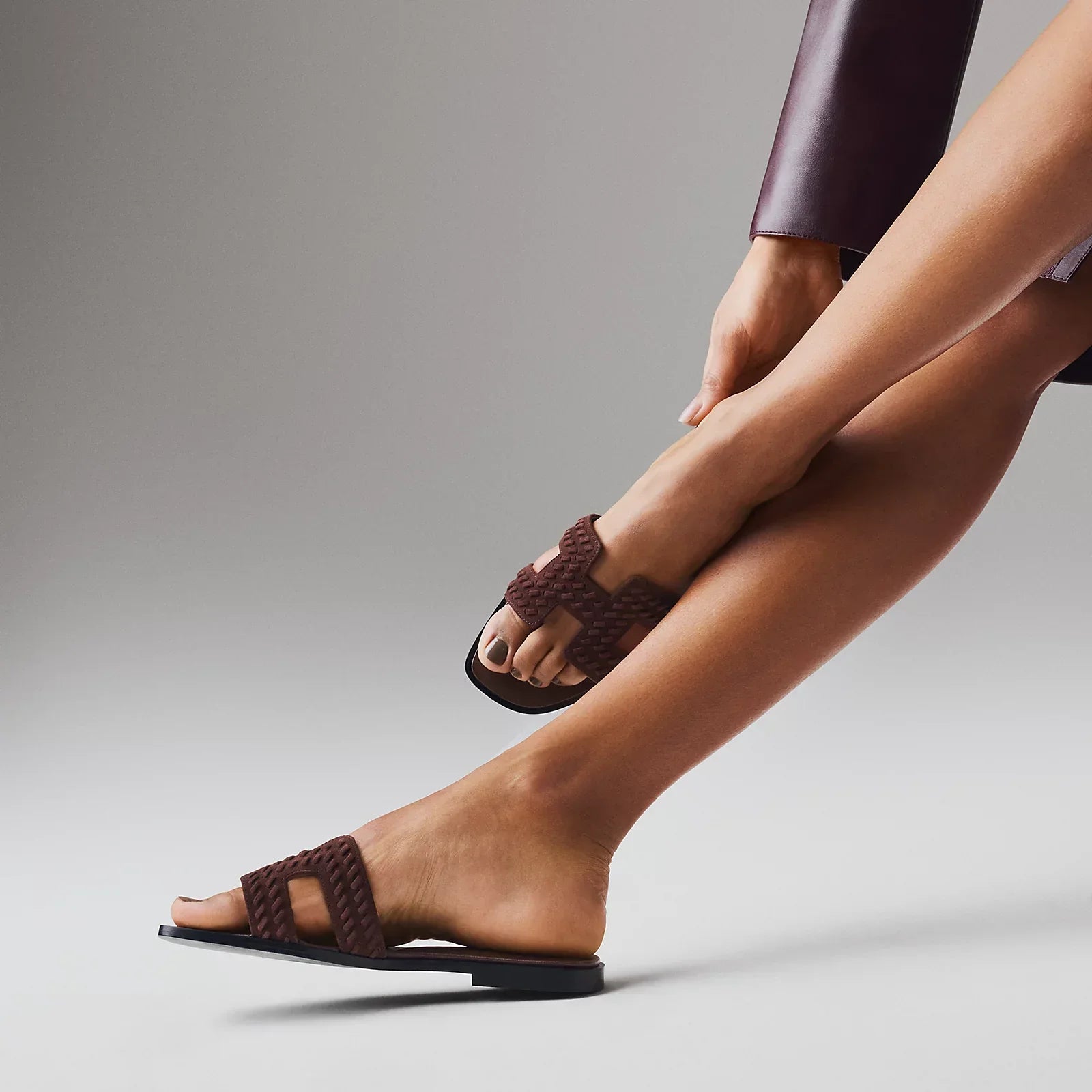 Hermès Oran Sandals - Marron Palissandre