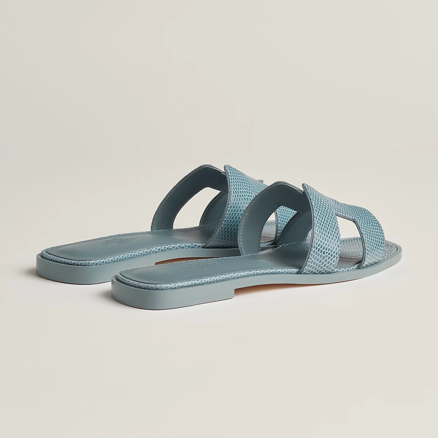 Hermès Oran Sandals - Gris Antarctique