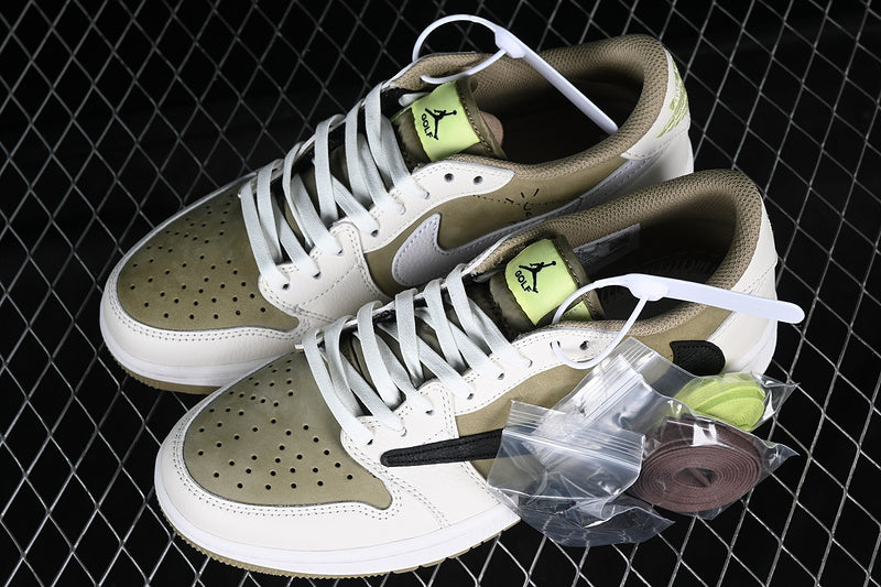 Travis Scott x Air Jordan 1 Low Golf 'Neutral Olive'