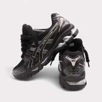Asics Gel-Kayano 14 Black Pure Silver - Fluffy Laces Black
