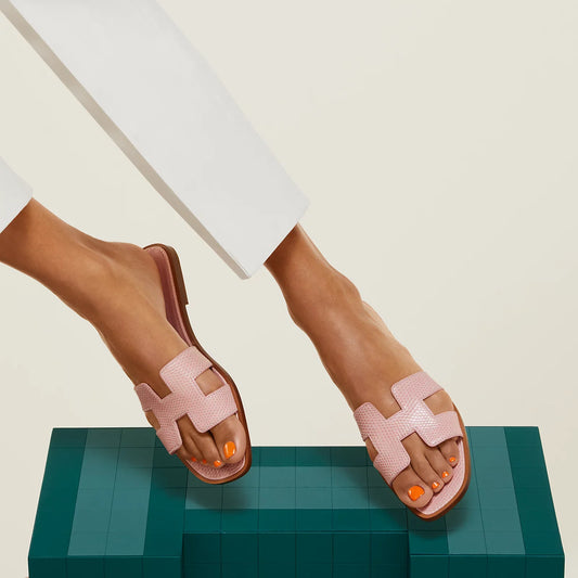 Hermès Oran Sandals - Rose Jeva