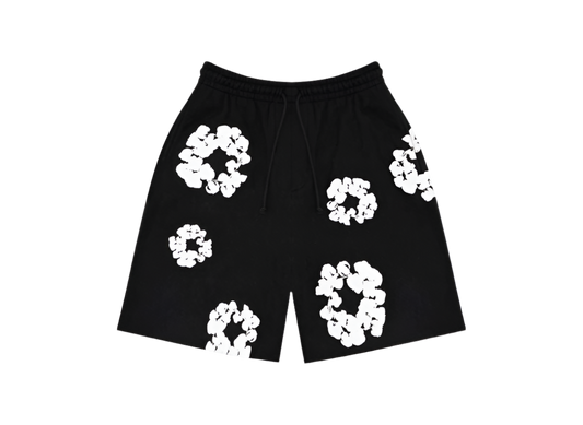 DENIM TEARS The Cotton Wreath Shorts ‘Black’