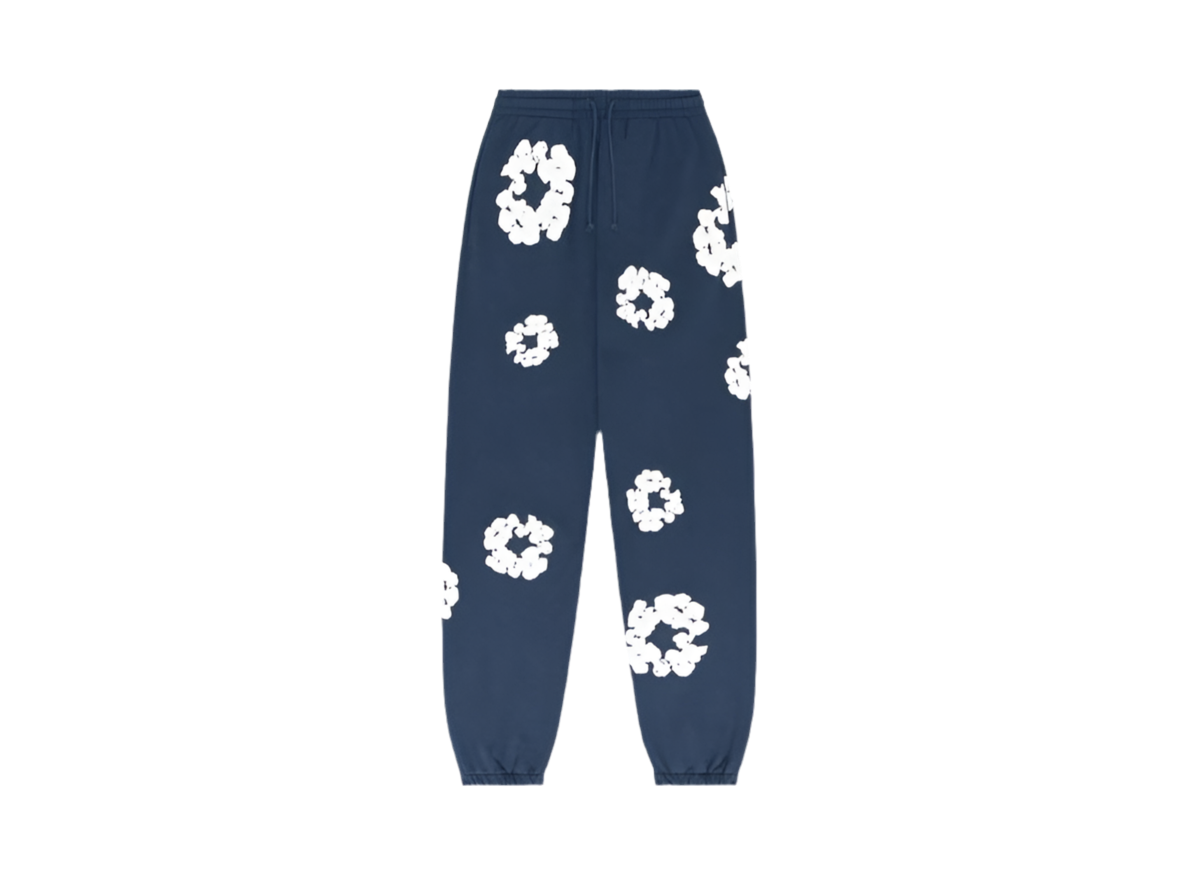 DENIM TEARS The Cotton Wreath Sweat Pants ‘Navy’