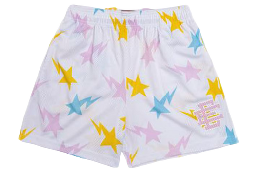 Eric Emanuel x BAPE EE Basic Short ‘White/Yellow/Blue/Pink’